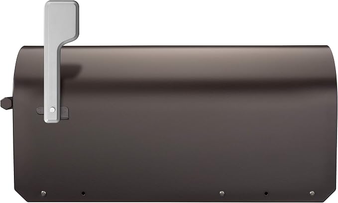 Architectural Mailboxes Sequoia Galvanized Steel Post Mount Mailbox, Compatibility Code G, 5560RZ-SR, Rubbed Bronze, Large Capacity | Galvanized steel build for outside with rust-resistant powder-coat finish and a magnetic door closure. USPS approved.