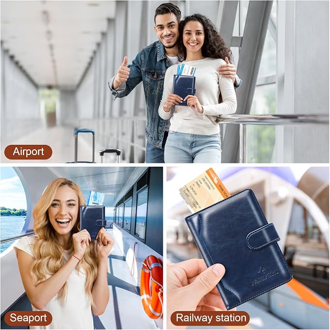 Passport Holder for Travel Essentials Wallet Cover Case Women Men Gift | Passport Holder for Travel Cruise Essentials, Passport Wallet Cover Case Women Men Travel Gifts
