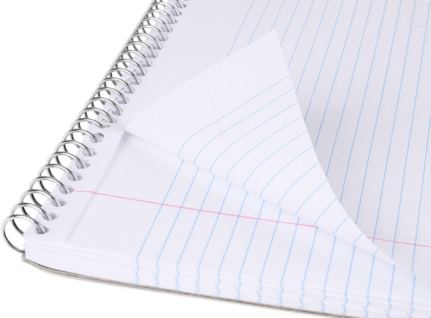 Mintra Office TOP BOUND Durable Spiral Notebooks (Red, College Ruled 3pk)