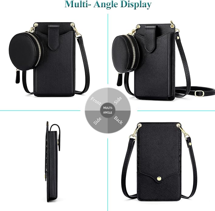 Peacocktion Small Crossbody Cell Phone Purse for Women, Lightweight Mini Small Crossbody Bags for Women with Card Slots