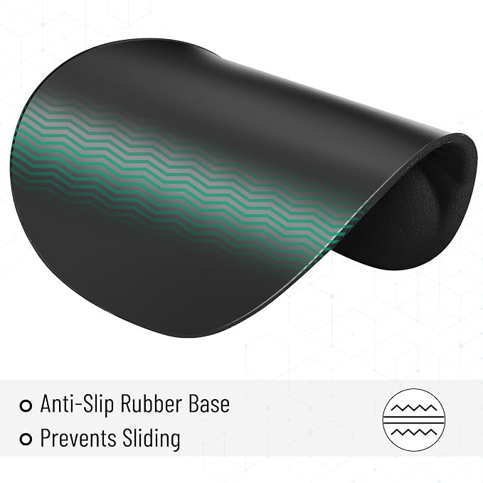 Mr. Pen- Ergonomic Mouse Pad with Wrist Rest | Breathable Fabric with Memory Foam Cushion, Non-Slip Rubber Base, Gel Mouse Pad with Wrist Support