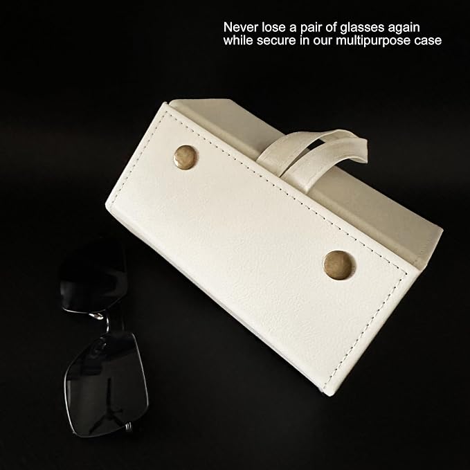 Longjet Sunglasses Organizer Travel Glasses Case 5 Slots Multiple Pairs Eyeglasses Storage Box Hanging Eyewear Holder