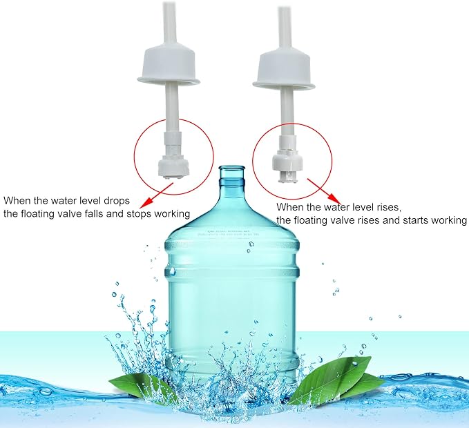 Bottled Water Dispenser Pump System,Food Grade,Self priming,110V,1GPM, Suitable for Coffee Brewer Ice-Maker Refrigerator (Single tube)