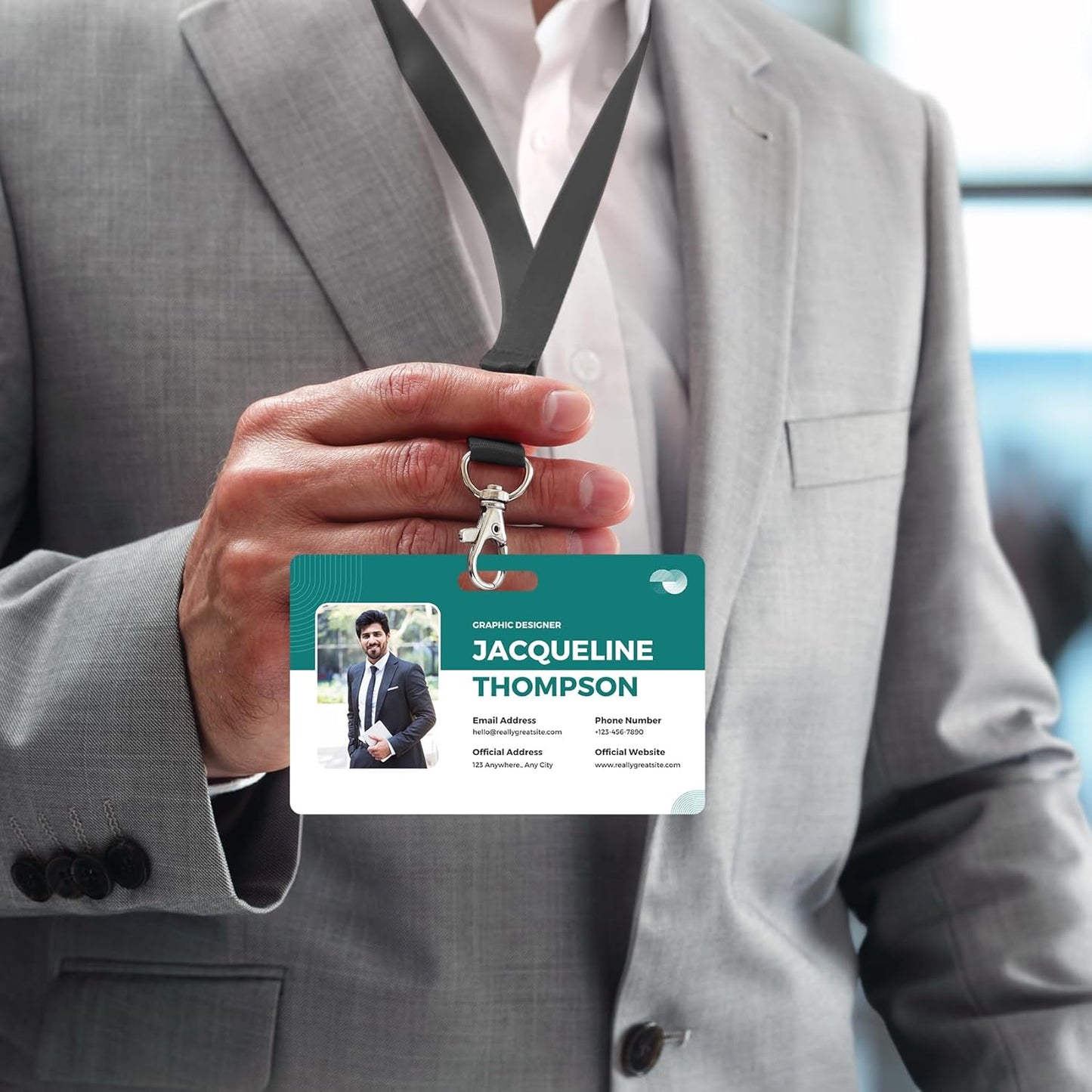 Custom Id Badge Custom Id Card Identification Badges Customizable Personalized Name Badge Customize Name Tag Photo Logo Employee Work Office Volunteer Customized Personal (Vertical-11)