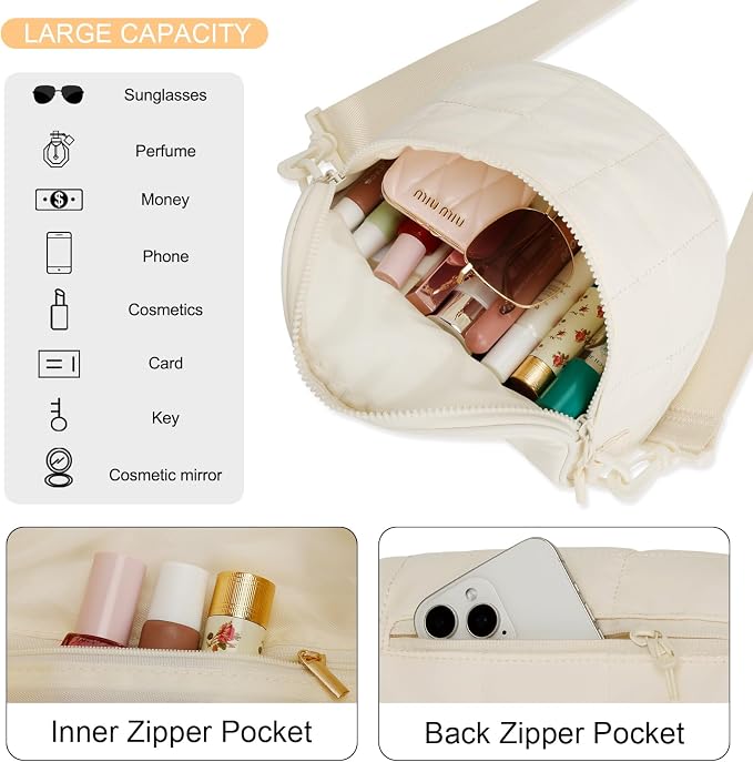 KKXIU Crossbody Bags for Women Vegan Leather Travel Bum Bag | Trendy Fanny Waist Pack | Shoulder Purse with Adjustable Strap