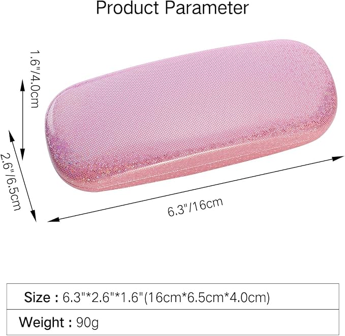 PERFECTSIGHT Hard Shell Eyeglasses Case, Kawaii Protective Glasses Case for Kids, Cute Eyeglass Case for Women Men Girls