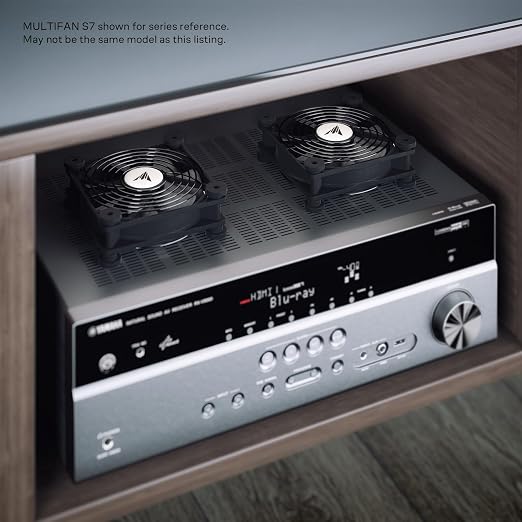 AC Infinity MULTIFAN S3, Quiet 120mm USB Fan, UL-Certified for Receiver DVR PlayStation Xbox Computer Cabinet Cooling