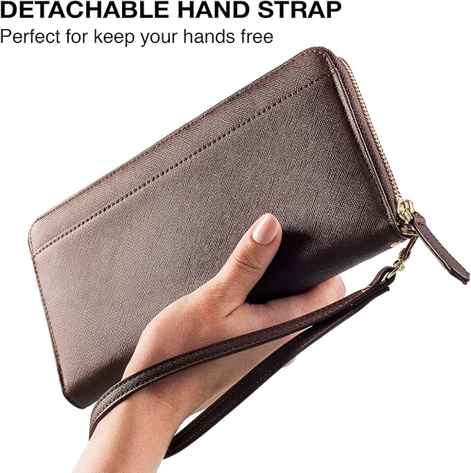 Travel Document Organizer - RFID Passport Wallet Case Family Holder Id Wristlet