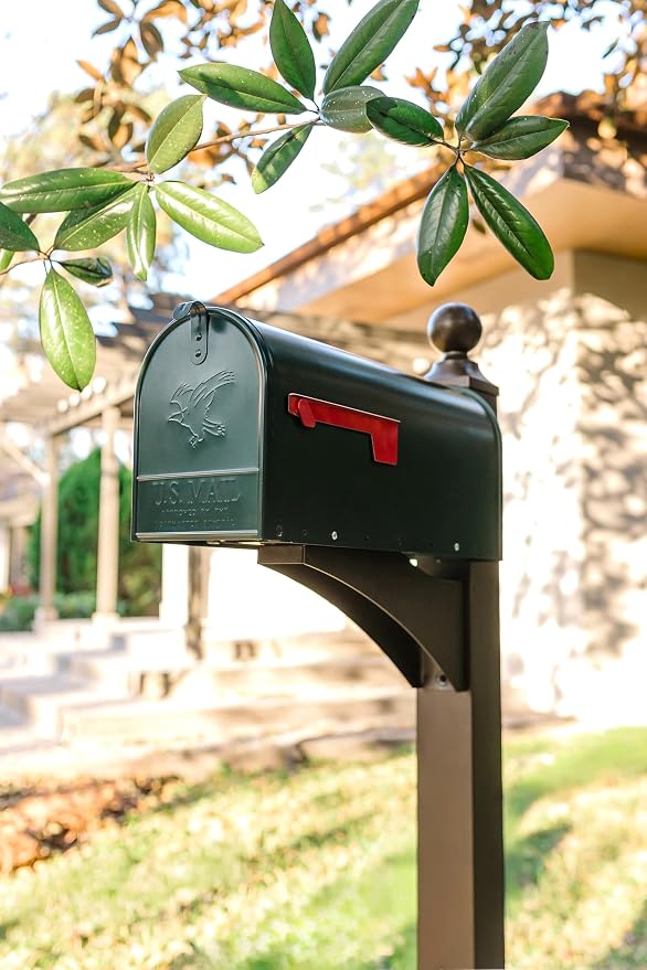 Architectural Mailboxes Landover Aluminum Mailbox Post, Compatibility Code A, B, C, LP000BZAM, Venetian Bronze
