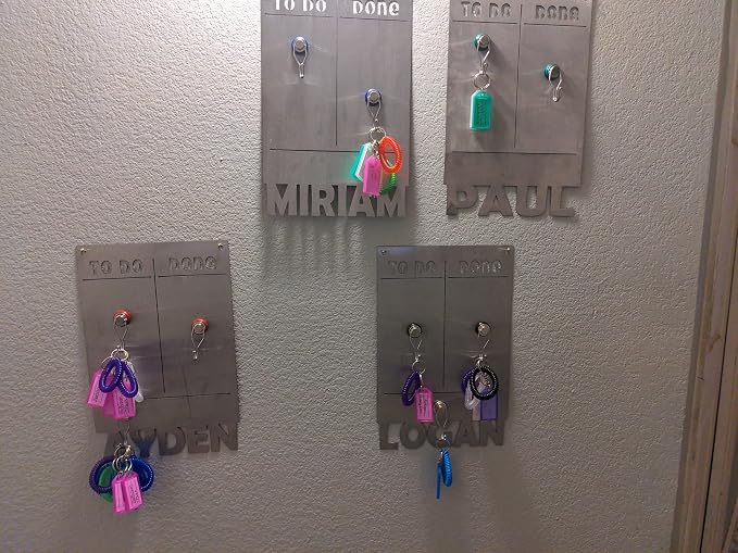 Cuttte 16 Pack Plastic Key Tags, Key Labels with Ring and Label Window, 8 Colors