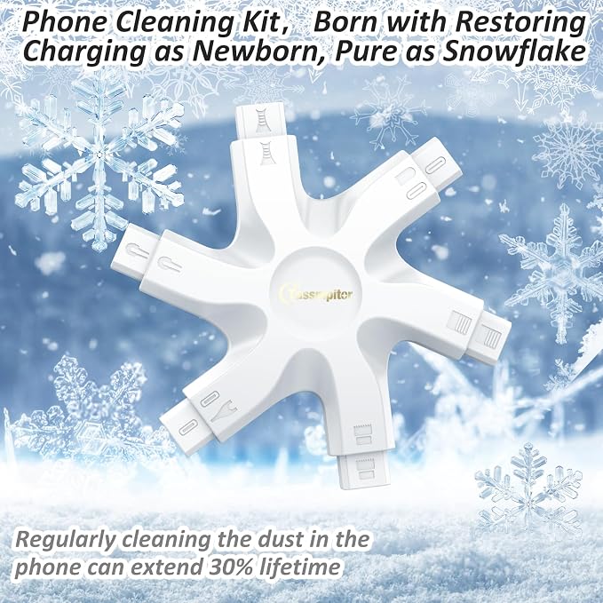 iPhone Cleaning Kit for Charging Port Cleaner,Lightning Charger Connector | Speaker Cable,AirPod Pro Cell Phone,Cleaning Putty,Repair Restore Tool,Thin Cleaning Brushes,Microfiber Cloths,Port Pick
