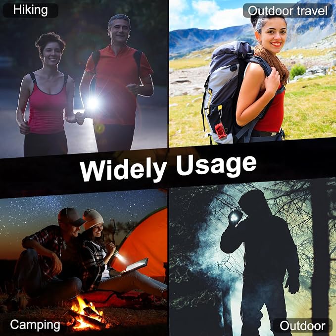 Mudder 24 Pack Hand Crank Flashlight No Battery Emergency Flashlight, Self Powered Portable Light Dynamo Torch for Survival Kit Outdoor Hiking Emergency(Red, Grey, Yellow, Green)