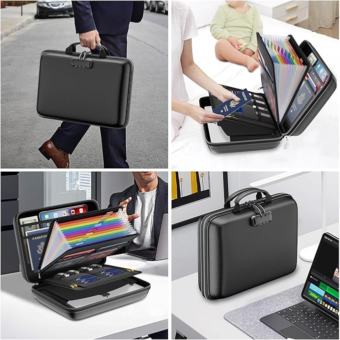 DocSafe Fireproof Document Box Set with Lock and Wheel