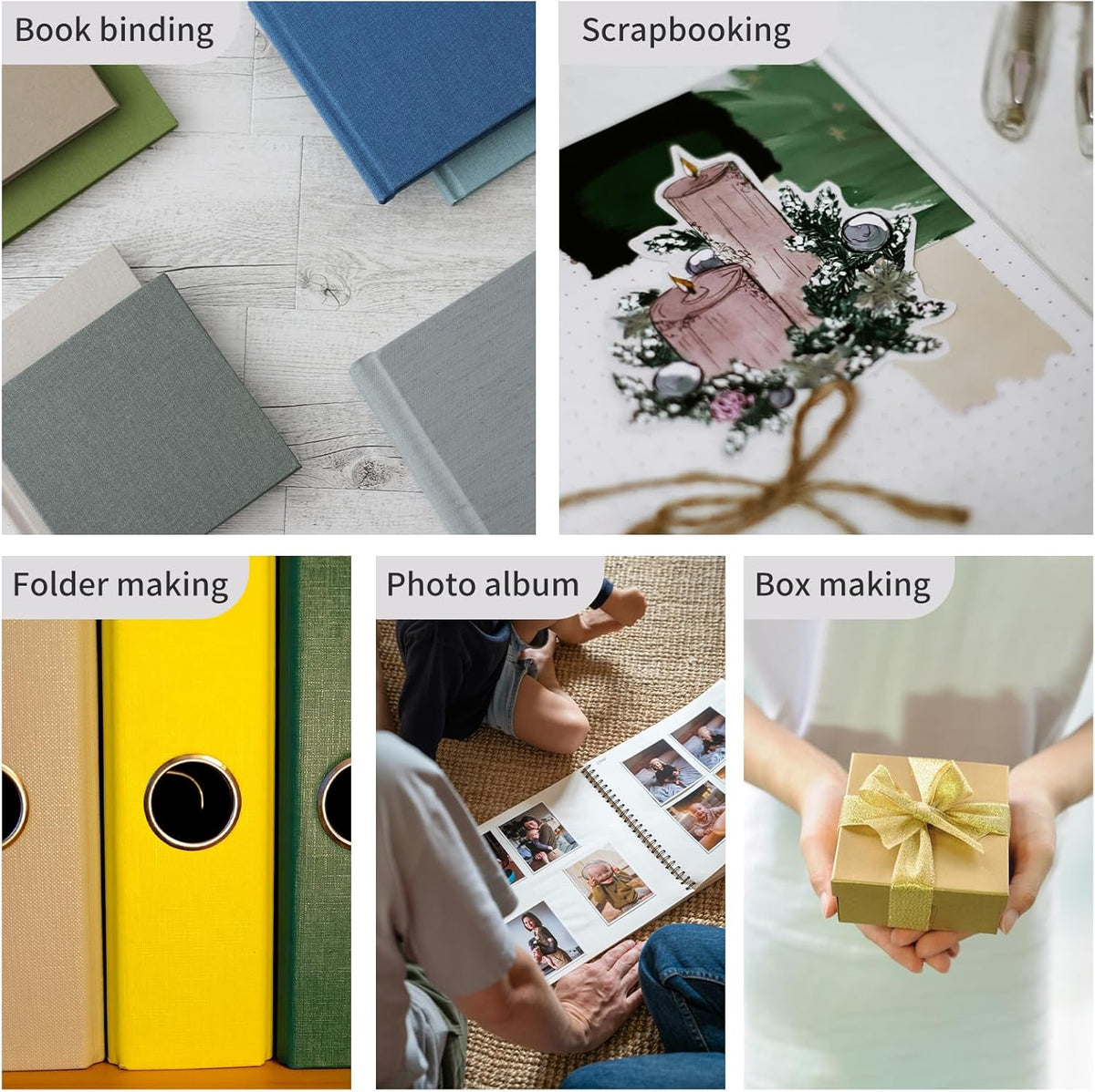 25 Pcs Book Board, Binder Board, Cover Board, Heavy Duty Chipboard for Book Binding, DIY Cardboard (White, 10 x 12.5 Inch 80PT)