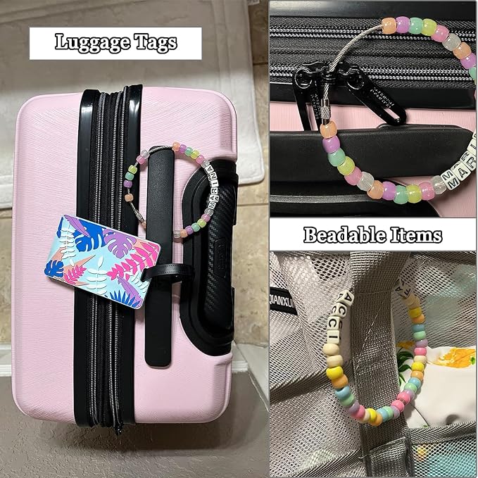 CooBigo 25 Pack Wire Key Ring Large Cable Key Chain Rings 6" Metal Keychain Keyring Loop Bulk for Outdoor Luggage Tags(THICK: 2MM)