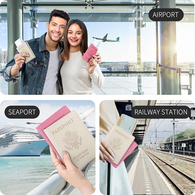 Passport Holder,Travel Essentials,Travel Gifts(Off White)