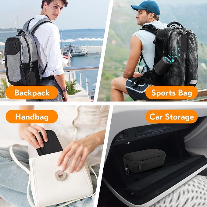 Double Eyeglasses Case, Hard Shell Dual Glasses Case Travel Sunglasses Organizer for Men Women
