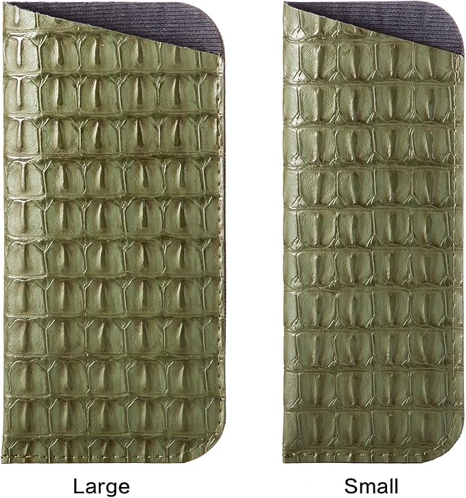TRIUMPH VISION 3 Pack Reading Glasses Pouch Soft Case Eyeglass Sleeve Slim | Alternative to Bulky Case in bag, Lightweight Lined Padded Protect Optical lens Slip in, Cute Pattern Portable for Daily Use