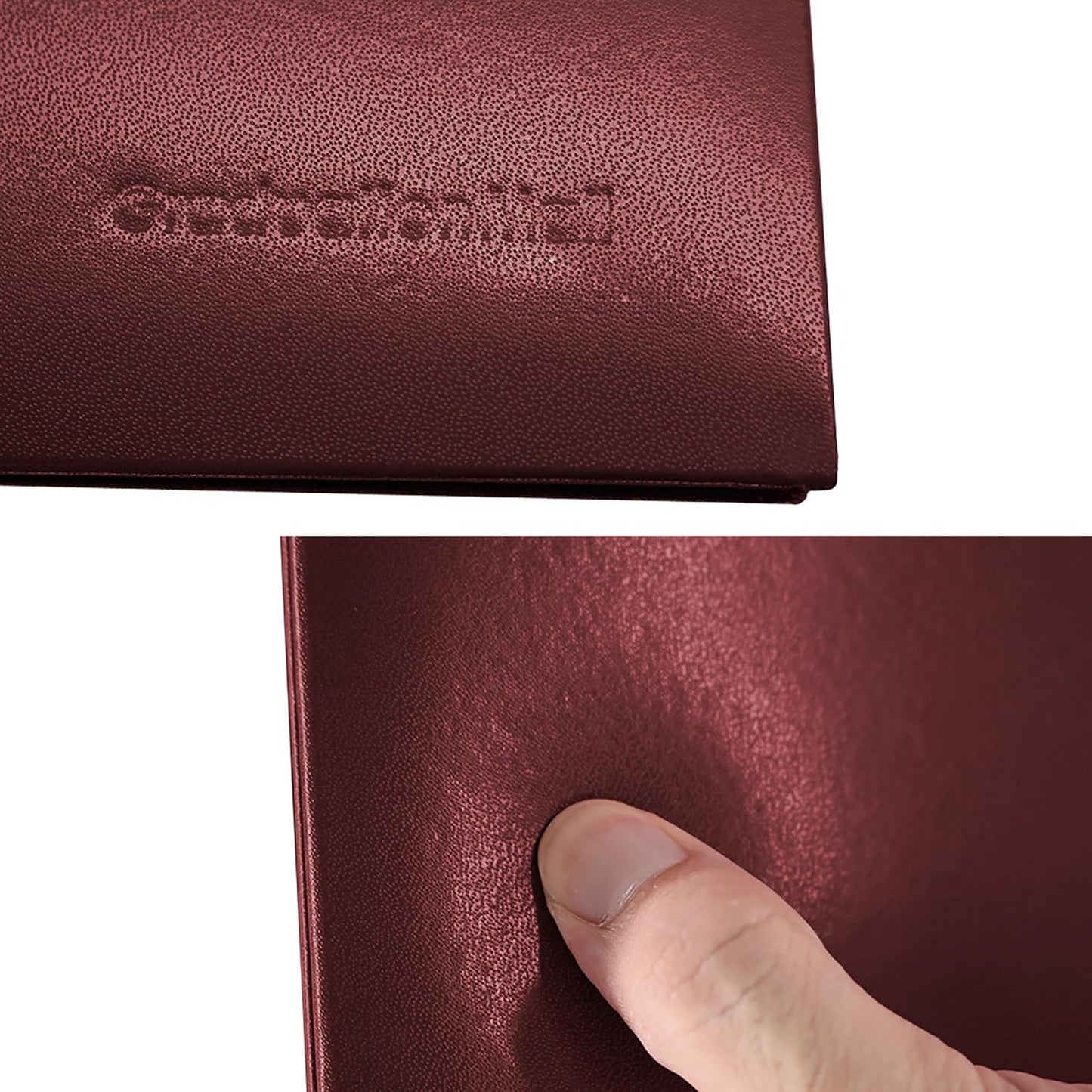 GraduationMall 8.5"x11" Smooth Padded Diploma Cover Certificate Holder Maroon,6-Packs