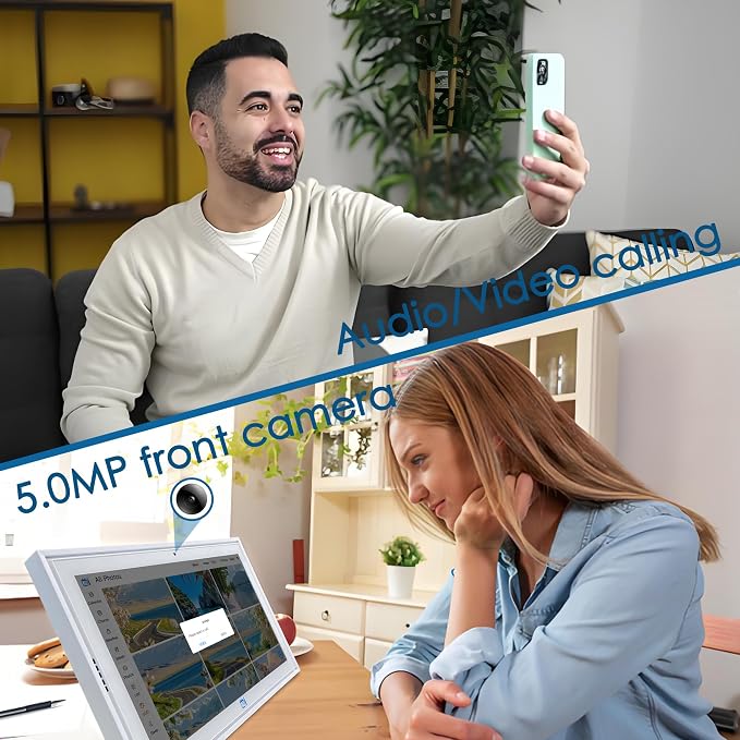 15.6" Digital Wall Calendar No Monthly Fee Family Hub Touchscreen | Multi-calendar Merger Smart Ambient Brightness Large Recipe Library