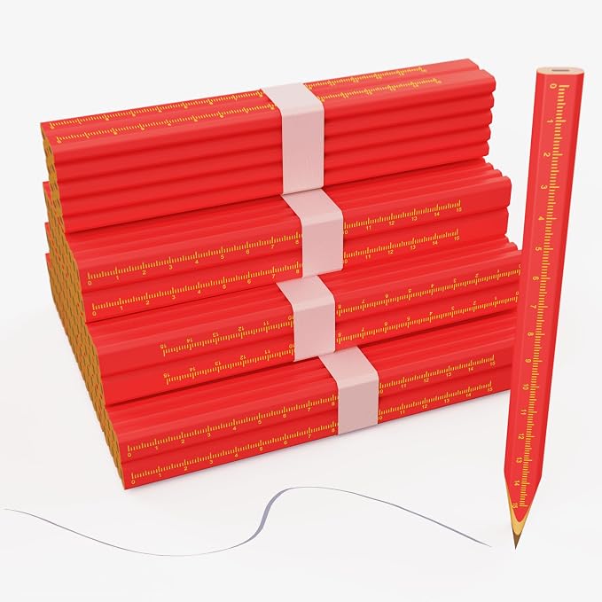 110 PCS Carpenter Pencils for Carpentry Heavy Duty Building Pencil Construction Woodworking Pencils for site work joiner's Scriber Marking Tool (110 PCS)