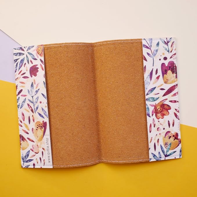 Passport Cover for Kids, Women and Men, Cute Travel Passport Holder (Flower Pattern)