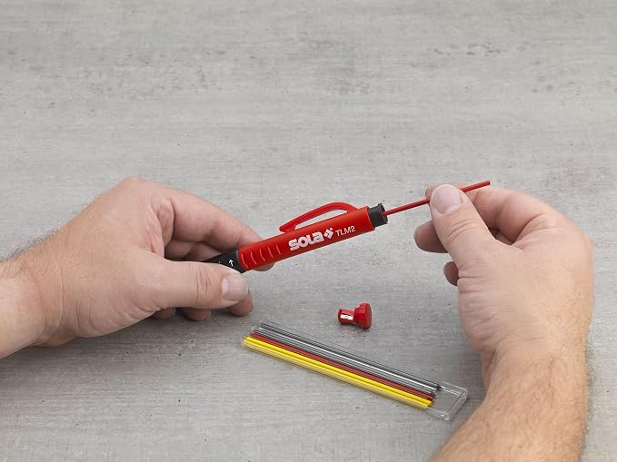 SOLA SC TLM2 Sola Deep Hole Marker Refills for TLM and TLM2 Universal Refill Set 2 x Red, 2 x Yellow, 2 x Black