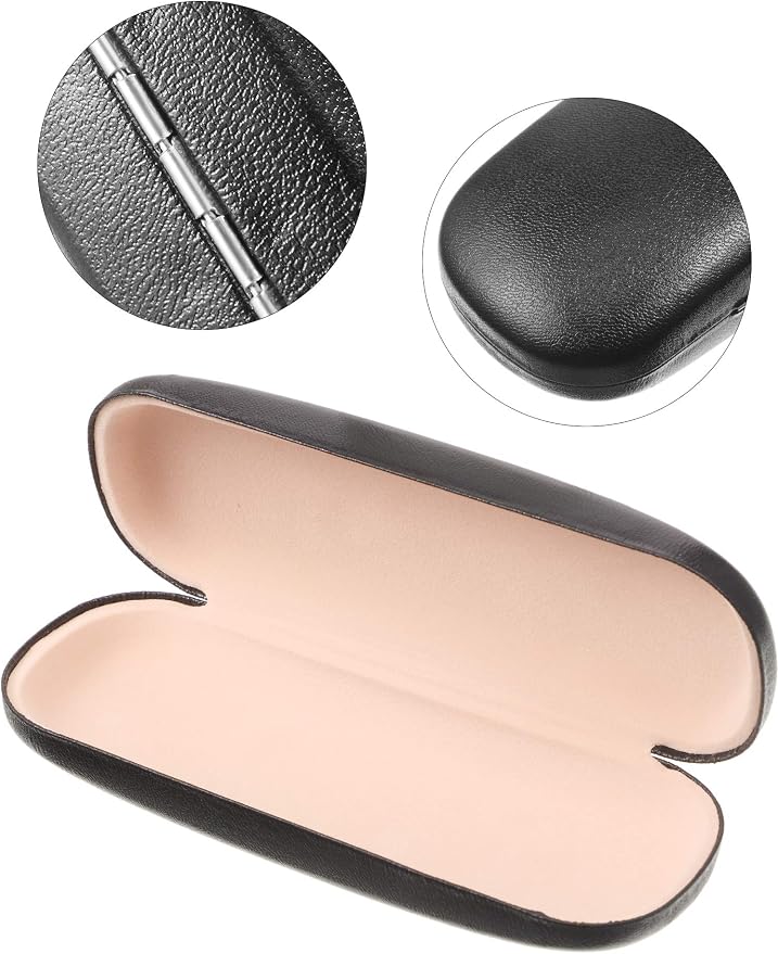Frienda 3 Pieces Hard Shell Glasses Case Eyeglass Case Protective Sunglass Holder with Cleaning Cloth for Men Women Unisex