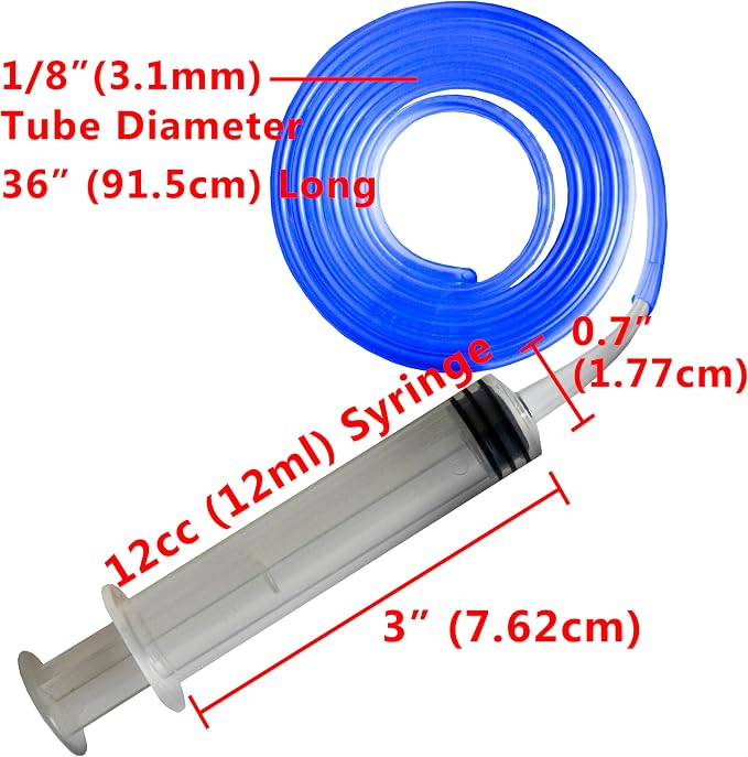 Frozen Water Line Tool - 36" - Made in USA - Unfreeze Your Refrigerator ice Maker Dispenser defroster Syringe
