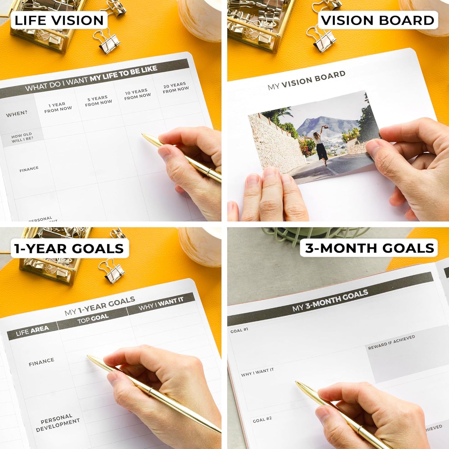 Clever Fox Planner PRO – Weekly & Monthly Life Planner to Increase Productivity, Time Management and Hit Your Goals, 8.5x11″ (Rose Gold)