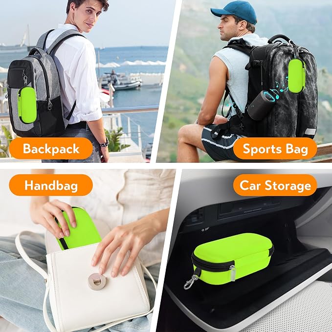 Double Eyeglasses Case, Hard Shell Dual Glasses Case Travel Sunglasses Organizer for Men Women