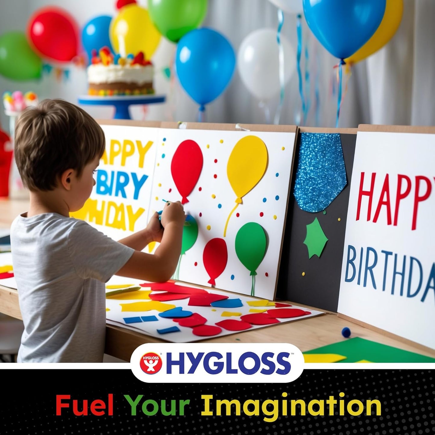 Hygloss Medium Colored Poster Board 11x14 - 25 Assorted Standard Color Poster Boards Bulk Pack - Red, Yellow, Green, Blue, Black - 10 Pt. Thickness Poster Board Paper, Posterboard Multipack 11" x 14"
