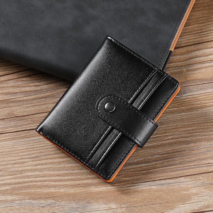 Wallet for Men Leather RFID Blocking Bifold Credit Card Holder with ID Window
