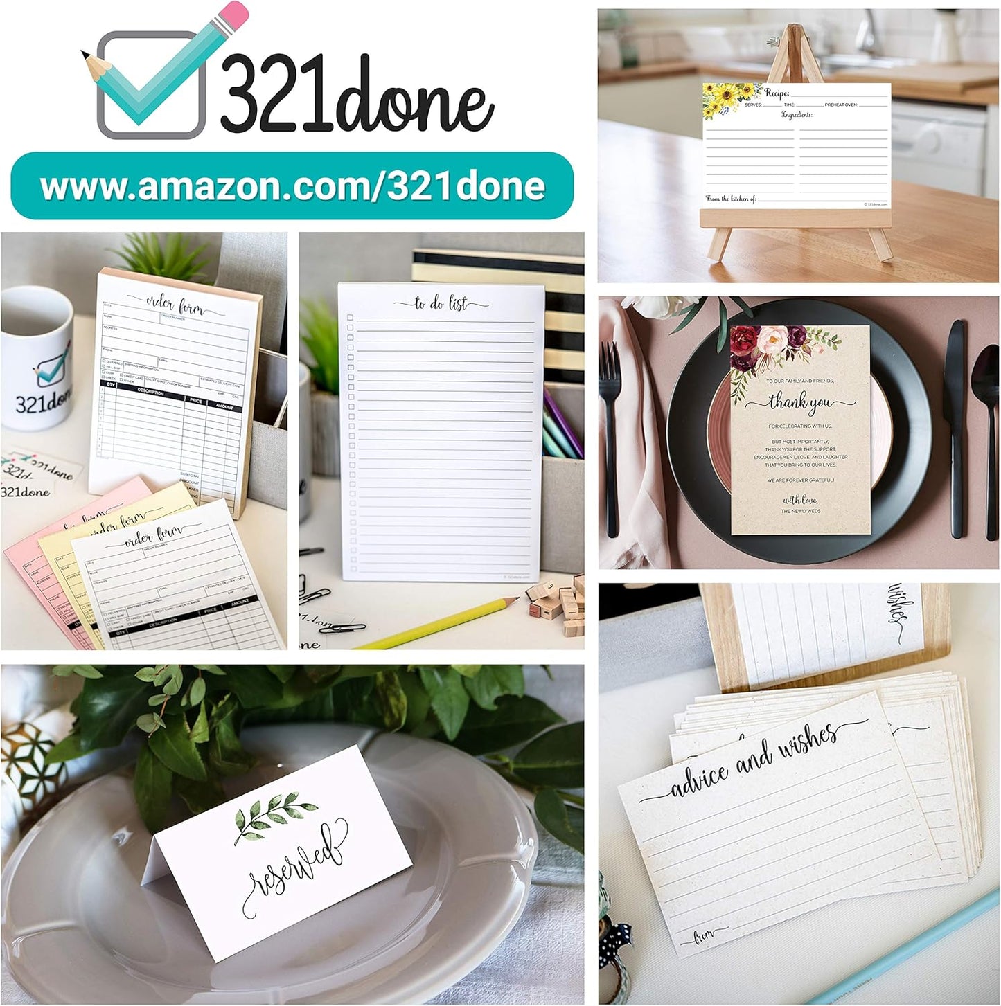 321Done Appointment Reminder Card (50) Kraft Tan 2x3.5 - Business Card Size Your Next Appointment for Hair Nail Salon, Spa, Massage, Hairdresser, Grooming, Doctor, Dentist Office - Simple, Cute