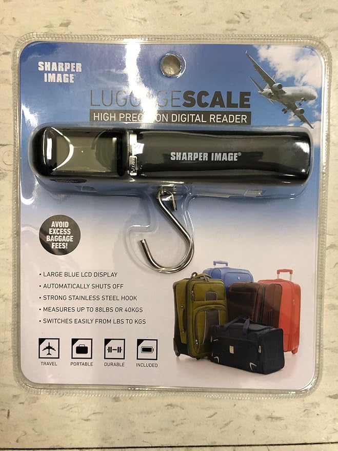 The sharper image luggage scale - High precision digital reader