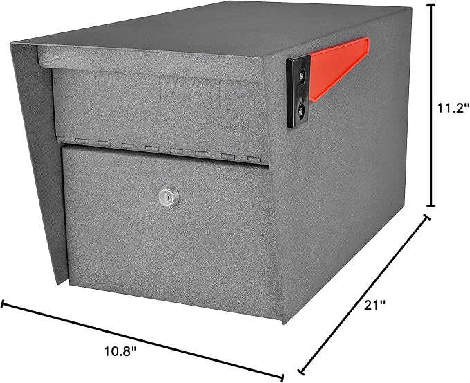Mail Boss 7505 Mail Manager Curbside, Granite Locking Security Mailbox
