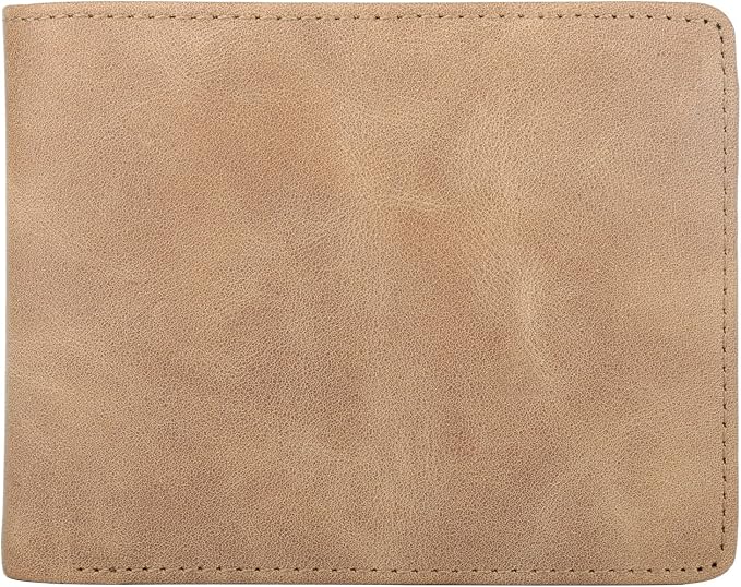 HIMI Wallet for Men-Genuine Leather RFID Blocking Bifold Stylish Wallet With 2 ID Window