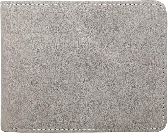 HIMI Wallet for Men-Genuine Leather RFID Blocking Bifold Stylish Wallet With 2 ID Window