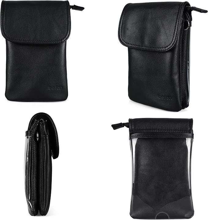 befen Genuine Leather Small Crossbody Bags for Women Cell Phone Travel Bag | Soft Real Leather, Adjustable Shoulder Strap, Card Slots, Compact Size, Daily Travel Shopping Outing Use, Phone Purse