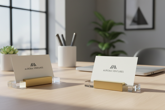 The Clear Desk Upgrade That Keeps Business Cards Professional and Visible