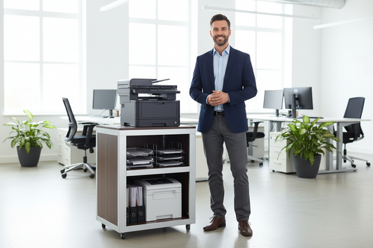 The Printer Stand That Turned Office Clutter into Calm Organization