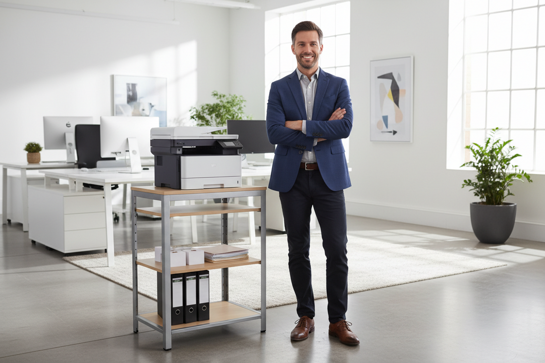 Organize Your Workspace with a Functional Printer Stand