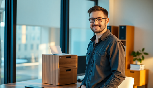 Transform Your Workspace with a Large Printer Stand with Hanging File Holder Organizer