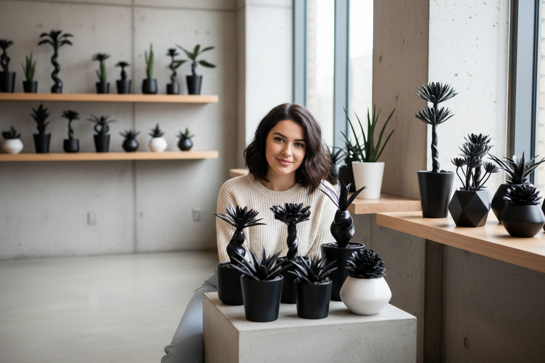 A Touch of Dark Charm: How Small Black Décor Plants Transformed My Space