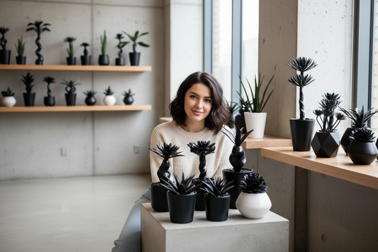 A Touch of Dark Charm: How Small Black Décor Plants Transformed My Space