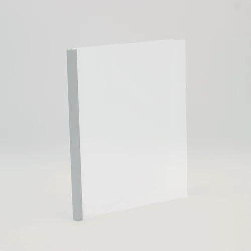 Thermal Binding Clear Covers with Steel Spine –for Thermal Binding Machines – Formerly Unibind – Used in Real Estate, Education and Various Businesses (Aluminum, 120 Sheets Max - 60/Box)