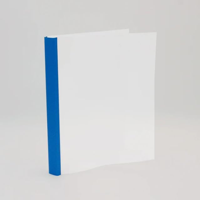 Thermal Binding Clear Covers with Steel Spine –for Thermal Binding Machines – Formerly Unibind – Used in Real Estate, Education and Various Businesses (Azur, 100 Sheets Max - 66/Box)