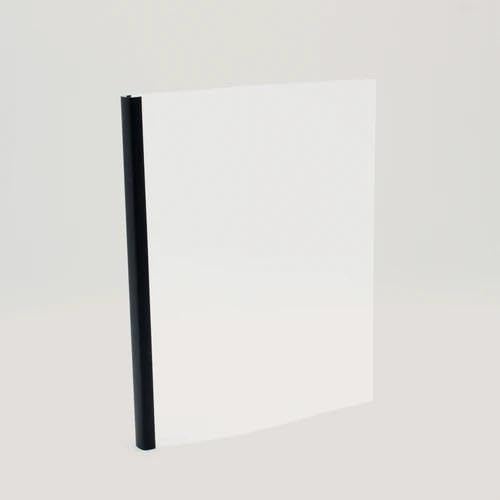 Thermal Binding Clear Covers with Steel Spine –for Thermal Binding Machines – Formerly Unibind – Used in Real Estate, Education and Various Businesses (Quartz, 100 Sheets Max - 66/Box)