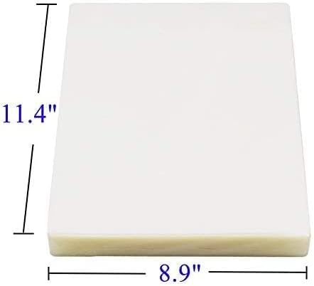 Immuson Thermal Laminating Pouches 8.9 x 11.4, 5 Mil Thickness, Crystal Clear Finish, 1500 Packs