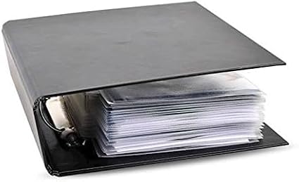 Tarifold DVD Storage Bundle, 100 Binder Sleeves and 4 Binders, 2-Ring Holes | Holds DVD, cover art and booklet, secure flap, 25 sleeves per binder, 120-micron polypropylene, saves up to 70% storage space